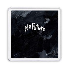 Магнит 55*55 с принтом ТЬМА - No Future в городе Новоалтайск, Пластик | Размер: 65*65 мм; Размер печати: 55*55 мм | 1921 | 1953 | 1986 | 2019 | 2052 | dark | future | jonas | logo | mikkel | mundus | no future | portal | sic | будущего | йонас | лого | логотип | миккель | надпись | нет | портал | сериал | сериалы | символ | тьма