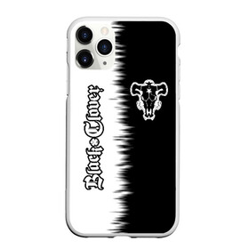 Чехол для iPhone 11 Pro матовый с принтом ЧЁРНЫЙ КЛЕВЕР в городе Новоалтайск, Силикон |  | asta | black bull | black clover | bull | clover | аста | бык | клевер | чёрный бык | чёрный клевер