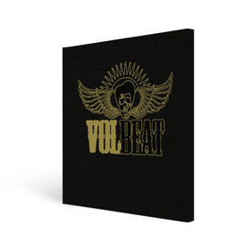 Холст квадратный с принтом Volbeat в городе Новоалтайск, 100% ПВХ |  | groove metal | hardcore | psychobilly | volbeat | волбит