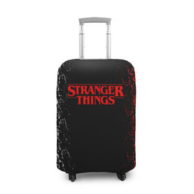 Чехол для чемодана 3D с принтом STRANGER THINGS в городе Новоалтайск, 86% полиэфир, 14% спандекс | двустороннее нанесение принта, прорези для ручек и колес | stranger things | очень странные дела