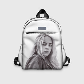 Детский рюкзак 3D с принтом BILLIE EILISH в городе Новоалтайск, 100% полиэстер | лямки с регулируемой длиной, сверху петелька, чтобы рюкзак можно было повесить на вешалку. Основное отделение закрывается на молнию, как и внешний карман. Внутри дополнительный карман. По бокам два дополнительных кармашка | ayelish | bad guy | bellyache | bilie eilish | bilie elish | billie | billie eilish | eilish | electronic | elish | music | били айлиш | билли айлиш | эйлиш | элиш
