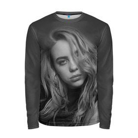 Мужской лонгслив 3D с принтом BILLIE EILISH в городе Новоалтайск, 100% полиэстер | длинные рукава, круглый вырез горловины, полуприлегающий силуэт | ayelish | bad guy | bellyache | bilie eilish | bilie elish | billie | billie eilish | eilish | electronic | elish | music | били айлиш | билли айлиш | эйлиш | элиш