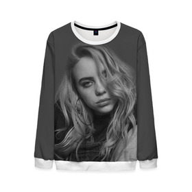 Мужской свитшот 3D с принтом BILLIE EILISH в городе Новоалтайск, 100% полиэстер с мягким внутренним слоем | круглый вырез горловины, мягкая резинка на манжетах и поясе, свободная посадка по фигуре | ayelish | bad guy | bellyache | bilie eilish | bilie elish | billie | billie eilish | eilish | electronic | elish | music | били айлиш | билли айлиш | эйлиш | элиш