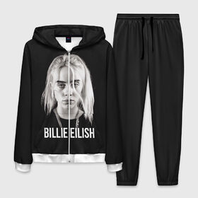 Мужской костюм 3D с принтом BILLIE EILISH в городе Новоалтайск, 100% полиэстер | Манжеты и пояс оформлены тканевой резинкой, двухслойный капюшон со шнурком для регулировки, карманы спереди | ayelish | bad guy | bellyache | bilie eilish | bilie elish | billie | billie eilish | eilish | electronic | elish | music | били айлиш | билли айлиш | эйлиш | элиш