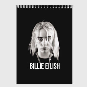 Скетчбук с принтом BILLIE EILISH в городе Новоалтайск, 100% бумага
 | 48 листов, плотность листов — 100 г/м2, плотность картонной обложки — 250 г/м2. Листы скреплены сверху удобной пружинной спиралью | ayelish | bad guy | bellyache | bilie eilish | bilie elish | billie | billie eilish | eilish | electronic | elish | music | били айлиш | билли айлиш | эйлиш | элиш