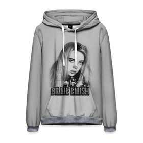Мужская толстовка 3D с принтом BILLIE EILISH в городе Новоалтайск, 100% полиэстер | двухслойный капюшон со шнурком для регулировки, мягкие манжеты на рукавах и по низу толстовки, спереди карман-кенгуру с мягким внутренним слоем. | ayelish | bad guy | bellyache | bilie eilish | bilie elish | billie | billie eilish | eilish | electronic | elish | music | били айлиш | билли айлиш | эйлиш | элиш