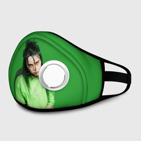 Маска из неопрена с принтом BILLIE EILISH в городе Новоалтайск, неопрен 100% | Форма огибающая нос. Резинки для ушей с дополнительной резинкой на затылке. Клапан для выдоха для активного дыхания при занятиях спортом. Эластичный материал маски и окантовки для лучшего растяжения и прилегания маски.  | ayelish | bad guy | bellyache | bilie eilish | bilie elish | billie | billie eilish | eilish | electronic | elish | music | били айлиш | билли айлиш | эйлиш | элиш