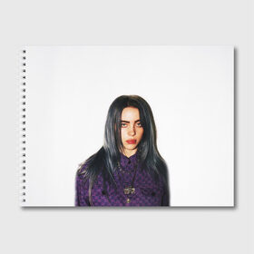 Альбом для рисования с принтом BILLIE EILISH в городе Новоалтайск, 100% бумага
 | матовая бумага, плотность 200 мг. | ayelish | bad guy | bellyache | bilie eilish | bilie elish | billie | billie eilish | eilish | electronic | elish | music | били айлиш | билли айлиш | эйлиш | элиш