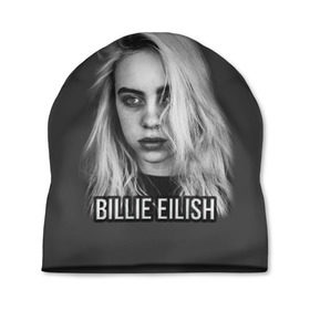 Шапка 3D с принтом BILLIE EILISH в городе Новоалтайск, 100% полиэстер | универсальный размер, печать по всей поверхности изделия | ayelish | bad guy | bellyache | bilie eilish | bilie elish | billie | billie eilish | eilish | electronic | elish | music | били айлиш | билли айлиш | эйлиш | элиш
