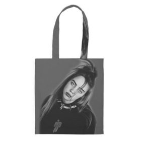 Сумка 3D повседневная с принтом BILLIE EILISH в городе Новоалтайск, 100% полиэстер | Плотность: 200 г/м2; Размер: 34×35 см; Высота лямок: 30 см | Тематика изображения на принте: ayelish | bad guy | bellyache | bilie eilish | bilie elish | billie | billie eilish | eilish | electronic | elish | music | били айлиш | билли айлиш | эйлиш | элиш