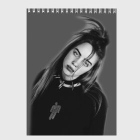 Скетчбук с принтом BILLIE EILISH в городе Новоалтайск, 100% бумага
 | 48 листов, плотность листов — 100 г/м2, плотность картонной обложки — 250 г/м2. Листы скреплены сверху удобной пружинной спиралью | ayelish | bad guy | bellyache | bilie eilish | bilie elish | billie | billie eilish | eilish | electronic | elish | music | били айлиш | билли айлиш | эйлиш | элиш