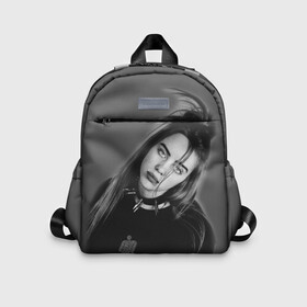 Детский рюкзак 3D с принтом BILLIE EILISH в городе Новоалтайск, 100% полиэстер | лямки с регулируемой длиной, сверху петелька, чтобы рюкзак можно было повесить на вешалку. Основное отделение закрывается на молнию, как и внешний карман. Внутри дополнительный карман. По бокам два дополнительных кармашка | ayelish | bad guy | bellyache | bilie eilish | bilie elish | billie | billie eilish | eilish | electronic | elish | music | били айлиш | билли айлиш | эйлиш | элиш