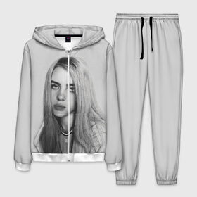 Мужской костюм 3D с принтом BILLIE EILISH в городе Новоалтайск, 100% полиэстер | Манжеты и пояс оформлены тканевой резинкой, двухслойный капюшон со шнурком для регулировки, карманы спереди | ayelish | bad guy | bellyache | bilie eilish | bilie elish | billie | billie eilish | eilish | electronic | elish | music | били айлиш | билли айлиш | эйлиш | элиш