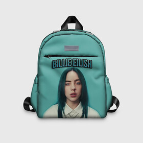 Детский рюкзак 3D с принтом BILLIE EILISH в городе Новоалтайск, 100% полиэстер | лямки с регулируемой длиной, сверху петелька, чтобы рюкзак можно было повесить на вешалку. Основное отделение закрывается на молнию, как и внешний карман. Внутри дополнительный карман. По бокам два дополнительных кармашка | ayelish | bad guy | bellyache | bilie eilish | bilie elish | billie | billie eilish | eilish | electronic | elish | music | били айлиш | билли айлиш | эйлиш | элиш