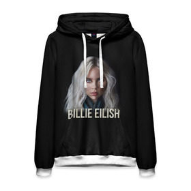 Мужская толстовка 3D с принтом BILLIE EILISH в городе Новоалтайск, 100% полиэстер | двухслойный капюшон со шнурком для регулировки, мягкие манжеты на рукавах и по низу толстовки, спереди карман-кенгуру с мягким внутренним слоем. | ayelish | bad guy | bellyache | bilie eilish | bilie elish | billie | billie eilish | eilish | electronic | elish | music | били айлиш | билли айлиш | эйлиш | элиш