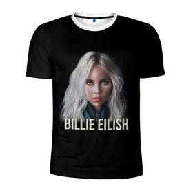 Мужская футболка 3D спортивная с принтом BILLIE EILISH в городе Новоалтайск, 100% полиэстер с улучшенными характеристиками | приталенный силуэт, круглая горловина, широкие плечи, сужается к линии бедра | ayelish | bad guy | bellyache | bilie eilish | bilie elish | billie | billie eilish | eilish | electronic | elish | music | били айлиш | билли айлиш | эйлиш | элиш