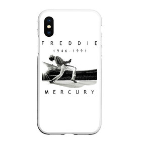 Чехол для iPhone XS Max матовый с принтом Фредди Меркьюри в городе Новоалтайск, Силикон | Область печати: задняя сторона чехла, без боковых панелей | bohemian | brian | freddie | john | mercury | must go on | queen | rhapsody | roger | taylor | the miracle | the show | богемская | рапсодия | роджер тейлор | фредди меркьюри
