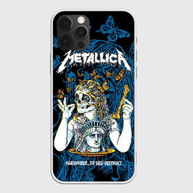 Чехол для iPhone 12 Pro Max с принтом Metallica в городе Новоалтайск, Силикон |  | american | bone | butterflies | death | fly | girl | head | james hetfield | kirk hammett | metal band | metallica | music | plate | rock | skull | statue of liberty | американская | бабочки | голова | девушка | держит | кость | кушает | летают | металлик