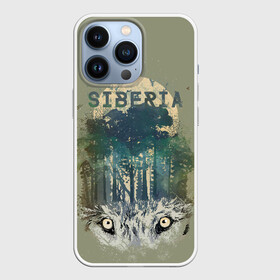 Чехол для iPhone 13 Pro с принтом Siberia в городе Новоалтайск,  |  | Тематика изображения на принте: forest | siberia | siberian | wolf | волк | лес | природа | сибирь | тайга | хищник
