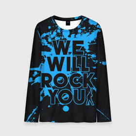 Мужской лонгслив 3D с принтом We Will Rock You в городе Новоалтайск, 100% полиэстер | длинные рукава, круглый вырез горловины, полуприлегающий силуэт | Тематика изображения на принте: bohemian | brian | freddie | john | mercury | must go on | queen | rhapsody | roger | taylor | the miracle | the show | богемская | рапсодия | роджер тейлор | фредди меркьюри