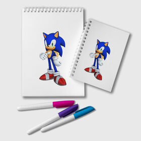 Блокнот с принтом Sonic в городе Новоалтайск, 100% бумага | 48 листов, плотность листов — 60 г/м2, плотность картонной обложки — 250 г/м2. Листы скреплены удобной пружинной спиралью. Цвет линий — светло-серый
 | Тематика изображения на принте: hedgehog | metal sonic | silver | silver the hedgehog | sonic | sonic boom | sonic the hedgehog | еж | ёж сонник | ежик | игры | соник | фильмы