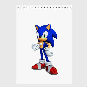 Скетчбук с принтом Sonic в городе Новоалтайск, 100% бумага
 | 48 листов, плотность листов — 100 г/м2, плотность картонной обложки — 250 г/м2. Листы скреплены сверху удобной пружинной спиралью | Тематика изображения на принте: hedgehog | metal sonic | silver | silver the hedgehog | sonic | sonic boom | sonic the hedgehog | еж | ёж сонник | ежик | игры | соник | фильмы
