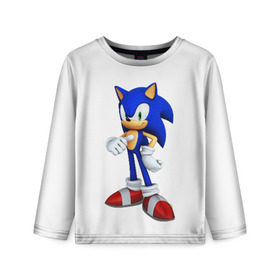 Детский лонгслив 3D с принтом Sonic в городе Новоалтайск, 100% полиэстер | длинные рукава, круглый вырез горловины, полуприлегающий силуэт
 | hedgehog | metal sonic | silver | silver the hedgehog | sonic | sonic boom | sonic the hedgehog | еж | ёж сонник | ежик | игры | соник | фильмы