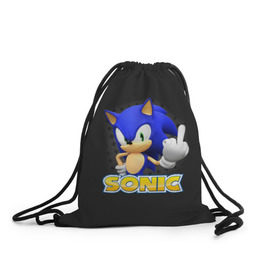 Рюкзак-мешок 3D с принтом Sonic в городе Новоалтайск, 100% полиэстер | плотность ткани — 200 г/м2, размер — 35 х 45 см; лямки — толстые шнурки, застежка на шнуровке, без карманов и подкладки | hedgehog | metal sonic | silver | silver the hedgehog | sonic | sonic boom | sonic the hedgehog | еж | ёж сонник | ежик | игры | соник | фильмы