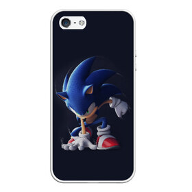 Чехол для iPhone 5/5S матовый с принтом Sonic в городе Новоалтайск, Силикон | Область печати: задняя сторона чехла, без боковых панелей | 2020 | boom | metal | silver | silver the hedgehog | sonic | sonic 2020 | sonic the | еж | ёж сонник | ежик | игры | кино | мультфильм | соник фильм | фильмы