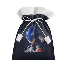 Подарочный 3D мешок с принтом Sonic в городе Новоалтайск, 100% полиэстер | Размер: 29*39 см | Тематика изображения на принте: 2020 | boom | metal | silver | silver the hedgehog | sonic | sonic 2020 | sonic the | еж | ёж сонник | ежик | игры | кино | мультфильм | соник фильм | фильмы