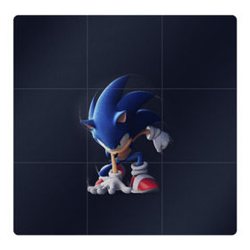 Магнитный плакат 3Х3 с принтом Sonic в городе Новоалтайск, Полимерный материал с магнитным слоем | 9 деталей размером 9*9 см | Тематика изображения на принте: 2020 | boom | metal | silver | silver the hedgehog | sonic | sonic 2020 | sonic the | еж | ёж сонник | ежик | игры | кино | мультфильм | соник фильм | фильмы