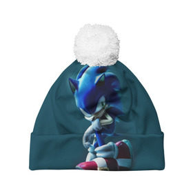 Шапка 3D c помпоном с принтом Sonic в городе Новоалтайск, 100% полиэстер | универсальный размер, печать по всей поверхности изделия | hedgehog | metal sonic | silver | silver the hedgehog | sonic | sonic boom | sonic the hedgehog | еж | ёж сонник | ежик | игры | соник | фильмы
