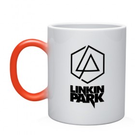 Кружка хамелеон с принтом LINKIN PARK (настраиваемый) в городе Новоалтайск, керамика | меняет цвет при нагревании, емкость 330 мл | chester bennington | linkin park | mike shinoda | линкин парк