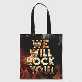 Сумка 3D повседневная с принтом We Will Rock You в городе Новоалтайск, 100% полиэстер | Плотность: 200 г/м2; Размер: 34×35 см; Высота лямок: 30 см | bohemian | brian | freddie | john | mercury | must go on | queen | rhapsody | roger | taylor | the miracle | the show | богемская | рапсодия | роджер тейлор | фредди меркьюри