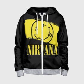 Детская толстовка 3D на молнии с принтом Nirvana в городе Новоалтайск, 100% полиэстер |  манжеты и пояс оформлены широкой мягкой резинкой, двухслойный капюшон со шнурком для регулировки, спереди карманы и застежка-молния
 | bleach | blew | cobain | dave | geffen | hormoaning | in utero | incesticide | krist | kurt | nevermind | nirvana | novoselic | rock | vevo | геффен | курт кобейн | нирвана | рок