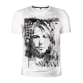 Мужская футболка 3D спортивная с принтом Kurt Cobain в городе Новоалтайск, 100% полиэстер с улучшенными характеристиками | приталенный силуэт, круглая горловина, широкие плечи, сужается к линии бедра | Тематика изображения на принте: bleach | blew | cobain | dave | geffen | hormoaning | in utero | incesticide | krist | kurt | nevermind | nirvana | novoselic | rock | vevo | геффен | курт кобейн | нирвана | рок
