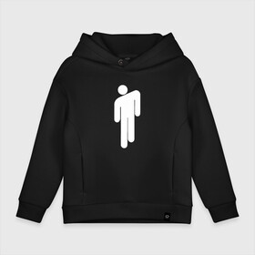 Детское худи Oversize хлопок с принтом BILLIE EILISH  (НА СПИНЕ) в городе Новоалтайск, френч-терри — 70% хлопок, 30% полиэстер. Мягкий теплый начес внутри —100% хлопок | боковые карманы, эластичные манжеты и нижняя кромка, капюшон на магнитной кнопке | Тематика изображения на принте: be | billie | billie eilish | билли | билли айлиш