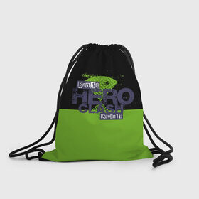 Рюкзак-мешок 3D с принтом Hero clash Ben10 в городе Новоалтайск, 100% полиэстер | плотность ткани — 200 г/м2, размер — 35 х 45 см; лямки — толстые шнурки, застежка на шнуровке, без карманов и подкладки | Тематика изображения на принте: ben ten | ben10 | go hero | hero time | kevin 11 | omnitrix | tennison | бен тен | бен10 | кевин 11 | омнитрикс | теннисон