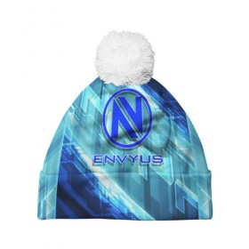 Шапка 3D c помпоном с принтом cs:go (EnVyUs) в городе Новоалтайск, 100% полиэстер | универсальный размер, печать по всей поверхности изделия | Тематика изображения на принте: counter strike | counter strike global offensive | cs go | csgo | envyus | game | games | игра | игры | контра | кс го | ксго