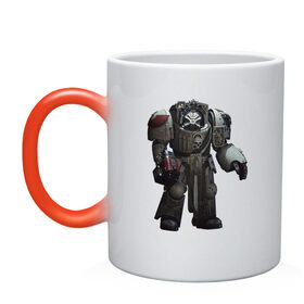 Кружка хамелеон с принтом Warhammer 40K в городе Новоалтайск, керамика | меняет цвет при нагревании, емкость 330 мл | 000 | 40 | 40000 | 40к | space marines | warhammer | warhammer 40k | вархамер | вархаммер | ваха | империум | космодесант | молот войны | орден | примархи | спейс марины | терминатор
