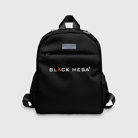 Детский рюкзак 3D с принтом BLACK MESA в городе Новоалтайск, 100% полиэстер | лямки с регулируемой длиной, сверху петелька, чтобы рюкзак можно было повесить на вешалку. Основное отделение закрывается на молнию, как и внешний карман. Внутри дополнительный карман. По бокам два дополнительных кармашка | black mesa | city 17 | combine guard | gordon freeman | half life | source | valve | гордон фримен | халф лайф