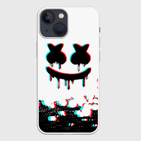 Чехол для iPhone 13 mini с принтом MARSHMELLO GLITCH в городе Новоалтайск,  |  | america | dj | glitch | marshmello | usa | америка | глитч | маршмелло