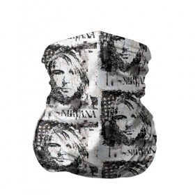 Бандана-труба 3D с принтом Kurt Cobain в городе Новоалтайск, 100% полиэстер, ткань с особыми свойствами — Activecool | плотность 150‒180 г/м2; хорошо тянется, но сохраняет форму | 