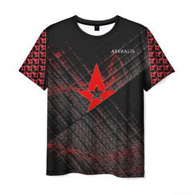 Мужская футболка 3D с принтом cs:go (Astralis) в городе Новоалтайск, 100% полиэфир | прямой крой, круглый вырез горловины, длина до линии бедер | astralis | counter strike | counter strike global offensive | cs go | csgo | game | games | игра | игры | контра | кс го | ксго