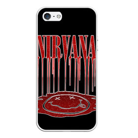 Чехол для iPhone 5/5S матовый с принтом Nirvana в городе Новоалтайск, Силикон | Область печати: задняя сторона чехла, без боковых панелей | bleach | blew | cobain | dave | geffen | hormoaning | in utero | incesticide | krist | kurt | nevermind | nirvana | novoselic | rock | vevo | геффен | курт кобейн | нирвана | рок