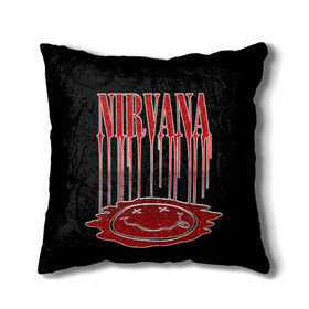 Подушка 3D с принтом Nirvana в городе Новоалтайск, наволочка – 100% полиэстер, наполнитель – холлофайбер (легкий наполнитель, не вызывает аллергию). | состоит из подушки и наволочки. Наволочка на молнии, легко снимается для стирки | Тематика изображения на принте: bleach | blew | cobain | dave | geffen | hormoaning | in utero | incesticide | krist | kurt | nevermind | nirvana | novoselic | rock | vevo | геффен | курт кобейн | нирвана | рок