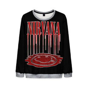 Мужской свитшот 3D с принтом Nirvana в городе Новоалтайск, 100% полиэстер с мягким внутренним слоем | круглый вырез горловины, мягкая резинка на манжетах и поясе, свободная посадка по фигуре | bleach | blew | cobain | dave | geffen | hormoaning | in utero | incesticide | krist | kurt | nevermind | nirvana | novoselic | rock | vevo | геффен | курт кобейн | нирвана | рок