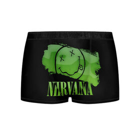 Мужские трусы 3D с принтом Nirvana в городе Новоалтайск, 50% хлопок, 50% полиэстер | классическая посадка, на поясе мягкая тканевая резинка | Тематика изображения на принте: bleach | blew | cobain | dave | geffen | hormoaning | in utero | incesticide | krist | kurt | nevermind | nirvana | novoselic | rock | vevo | геффен | курт кобейн | нирвана | рок