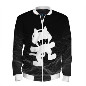 Мужской бомбер 3D с принтом MONSTERCAT в городе Новоалтайск, 100% полиэстер | застегивается на молнию, по бокам два кармана без застежек, по низу бомбера и на воротнике - эластичная резинка | cat | monster | monster cat | monstercat | кот | монстеркет