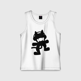 Детская майка хлопок с принтом MONSTERCAT в городе Новоалтайск,  |  | Тематика изображения на принте: cat | monster | monster cat | monstercat | кот | монстеркет